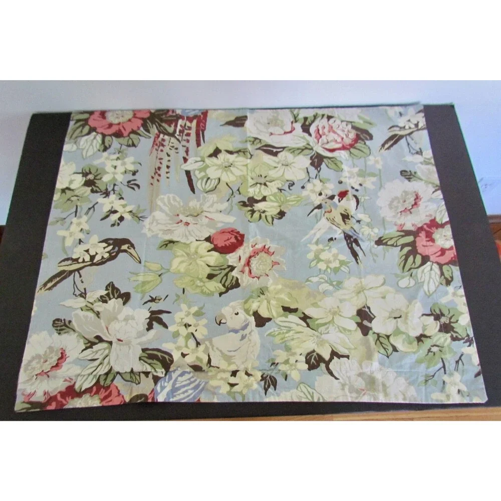 Pottery Barn Bird & Blossom Chinoiserie Standard Shams Multicolor Organic Cotton
